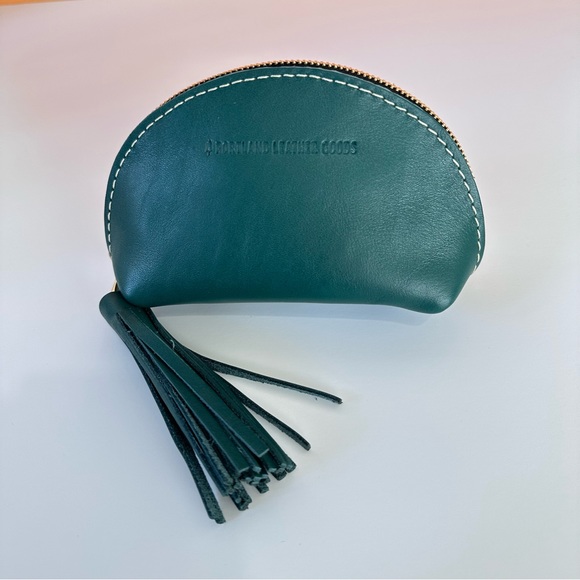 Peacock Teal Taco Tassel Pouch by Portland Leather Goods New Green Jeweltoned - Picture 3 of 6